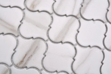 Cerámica mosaico blanco mate piedra mirada mosaico azulejo cocina pared azulejo espejo baño ducha pared MOS13-0204_f