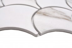 Cerámica mosaico blanco mate piedra mirada mosaico azulejo cocina pared azulejo espejo baño ducha pared MOS13-FS112_f