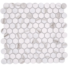 Cerámica mosaico blanco mate piedra mirada mosaico azulejo cocina pared azulejo espejo baño ducha pared MOS10-1112GR_f