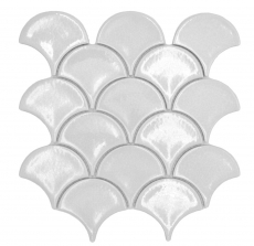 Cerámica mosaico blanco brillante ventilador mirada mosaico azulejo cocina azulejo de la pared espejo baño ducha pared MOS13-FS1_f
