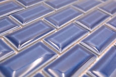 Mosaico de cerámica azul cobalto brillante metro mirada mosaico azulejo pared de la cocina azulejo backsplash baño ducha pared MOS26-0414_f
