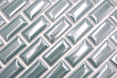 Mosaico de cerámica verde oscuro brillante metro mirada mosaico azulejo pared de la cocina azulejo backsplash baño ducha pared MOS26-0616_f