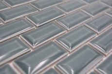 Mosaico de cerámica verde oscuro brillante metro mirada mosaico azulejo pared de la cocina azulejo backsplash baño ducha pared MOS26-0616_f