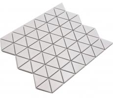Cerámica mosaico blanco mate triángulo mirada mosaico azulejo cocina pared azulejo espejo baño ducha pared MOS13-t41_f