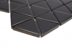 Cerámica mosaico negro mate triángulo mirada mosaico azulejo cocina pared azulejo espejo baño ducha pared MOS13-t49_f