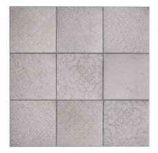 Azulejos de mosaico autoadhesivo gris mate shabby chic look azulejo de mosaico cocina pared azulejo espejo baño MOS200-SCELLO_f