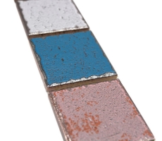 Borde Borde mosaico multicolor mate aspecto retro mosaico azulejo pared cocina azulejo espejo baño ducha pared MOS24BOR-1234_f
