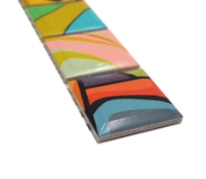 Borde Borde mosaico multicolor multicolor brillante pop art look mosaico azulejo cocina pared azulejo espejo baño ducha pared MOS14BOR-1605_f