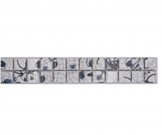 Frontera Frontera mosaico mezcla blanco/azul brillante delft mirada mosaico azulejo cocina pared azulejo espejo baño ducha pared MOS18DBOR-1404_f
