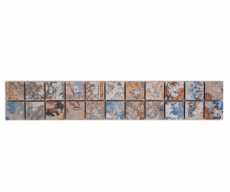 Borde Borde mosaico mezcla fuerte multicolor mate alfombra aspecto mosaico azulejo cocina pared azulejo espejo baño ducha pared MOS18BOR-25CV_f