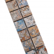 Borde Borde mosaico mezcla fuerte multicolor mate alfombra aspecto mosaico azulejo cocina pared azulejo espejo baño ducha pared MOS18BOR-25CV_f
