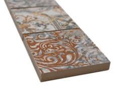 Borde Mezcla de mosaico fuerte multicolor mate aspecto alfombra mosaico azulejo cocina pared azulejo espejo baño ducha pared MOS16BOR-71CV_f