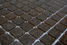 Mosaico de vidrio mosaico azulejo negro marrón brillante piscina mirada mosaico azulejo cocina pared azulejo espejo baño ducha pared MOS200-A36_f