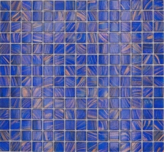 Mosaico de vidrio mosaico azulejo azul señal azul cobre brillante piscina mirada mosaico azulejo cocina pared azulejo espejo baño ducha pared MOS230-G17_f