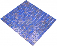 Mosaico de vidrio mosaico azulejo azul señal azul cobre brillante piscina mirada mosaico azulejo cocina pared azulejo espejo baño ducha pared MOS230-G17_f