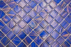 Mosaico de vidrio mosaico azulejo azul señal azul cobre brillante piscina mirada mosaico azulejo cocina pared azulejo espejo baño ducha pared MOS230-G17_f