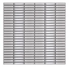 Muestra de mano cerámica mosaico varillas retro vintage 50s 60s correas viejo blanco brillante MOS24-BM3_m