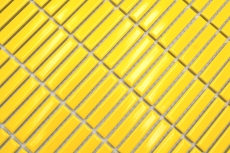 Muestra de mano cerámica mosaico varillas retro vintage 50s 60s correas amarillo brillante MOS24-BM6_m