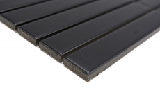 Muestra de mano cerámica mosaico varillas Modern Art negro mate MOS24-S60_m
