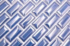 Muestra de la mano de cerámica azulejo de mosaico de albañilería compuesto uni cobalto azul MOS26-0414_m