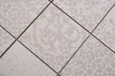 Muestrario de mano mosaico cerámico gres porcelánico gris claro beige estampado MOS23-B5_m