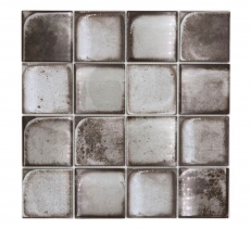 Muestra de mano mosaico de vidrio mosaico azulejo retro vinatage cemento estilo urbano gris MOS88-S04_m