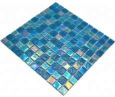 Mano patrón de mosaico de vidrio mosaico azulejo pequeño flip flop iridiscente negro multicolor MOS65-S63_m