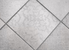 Muestra de mano autoadhesivo mosaico estera vinilo shabby chic ornamento gris MOS200-SCELLO_m