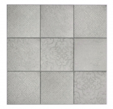 Muestra de mano autoadhesivo mosaico estera vinilo shabby chic ornamento gris MOS200-SCELLO_m