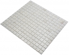 Muestra de mano mosaico de vidrio piscina mosaico flotante blanco viejo gris claro crema MOS200-A03_m