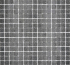 Muestra de mano mosaico de vidrio piscina mosaico flotante gris basalto look gris oscuro MOS200-A09_m