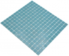 Muestra de mano mosaico de vidrio piscina mosaico flotante azul pastel gris MOS200-A52_m