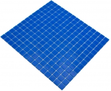 Muestra de mano mosaico de vidrio piscina mosaico de natación azul oscuro MOS200-A16_m