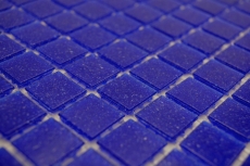 Muestra de mano mosaico de vidrio piscina mosaico flotante azul ultramar manchas azul oscuro MOS200-A20_m