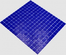 Muestra de mano mosaico de vidrio piscina mosaico flotante azul ultramar manchas azul oscuro MOS200-A20_m