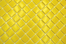 Muestra de mano mosaico de vidrio mosaico azulejo amarillo MOS200-A90_m