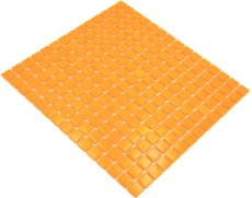 Muestra de mano mosaico de vidrio mosaico azulejo naranja MOS200-A92_m