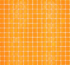 Muestra de mano mosaico de vidrio mosaico azulejo naranja MOS200-A92_m