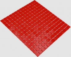 Muestra de mano mosaico de vidrio mosaico azulejo rojo MOS200-A96_m