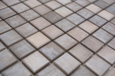 Jasba Senja gres cerámico mosaico puro shabby marrón mate aspecto madera cocina baño ducha MOSJB22 1 alfombrilla