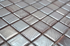 Jasba Senja Puro gres cerámico mosaico wenge-metálico brillante aspecto metálico cocina baño ducha MOSJB27 1 tapete