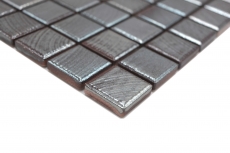 Jasba Senja Puro gres cerámico mosaico wenge-metálico brillante aspecto metálico cocina baño ducha MOSJB27 1 tapete