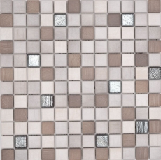Jasba Senja Puro gres cerámico mosaico madera-mate metálico aspecto madera cocina baño ducha MOSJB06 1 alfombrilla