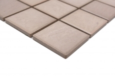 Jasba Village mosaico gres cerámico arena beige mate efecto piedra cocina baño ducha MOSJB541 1 tapete