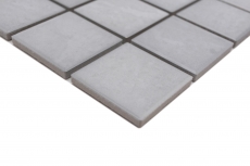 Azulejos de mosaico de cerámica Jasba roca gris mate piedra mirada cocina pared baño azulejo ducha pared / 10 esteras de mosaico