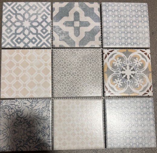 Jasba Patrón mosaico cerámica gres multicolor mate retro look cocina baño ducha MOSJBPV20 1 tapete