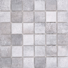 Jasba Ronda mosaico gres cerámico cemento-mezcla de cemento mate mirada cocina baño ducha MOSJBR201 1 estera