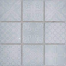 Jasba Clara mosaico cerámica gres país verde brillante retro look cocina baño ducha MOSJBC136 1 estera