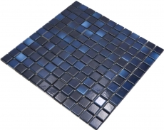 Jasba Agrob Buchtal Fresh mosaico gres cerámico azul profundo mezcla brillante cocina baño ducha MOSJBF217 1 estera