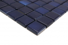 Jasba Agrob Buchtal Fresh mosaico gres cerámico azul profundo mezcla brillante cocina baño ducha MOSJBF217 1 estera